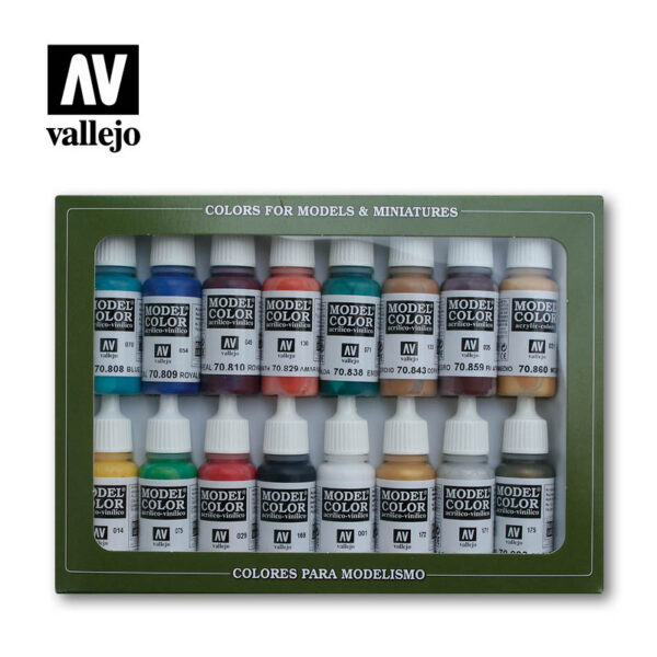 ערכת 16 צבעים מסדרת Model Color, צבעי ימי הביניים - Medieval Colors