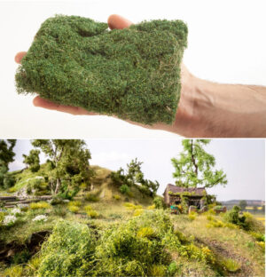 אריג עלווה ליצירת שיחים ואפקטים למראה אמיתי יותר של הנוף